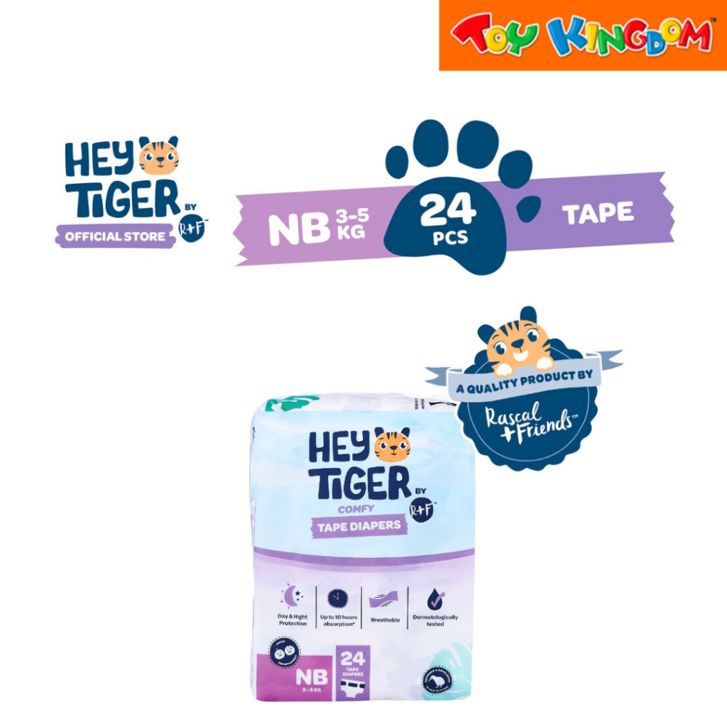 Hey Tiger Taped Diapers Convenience Pack Newborn 24 Pads | Shopee ...