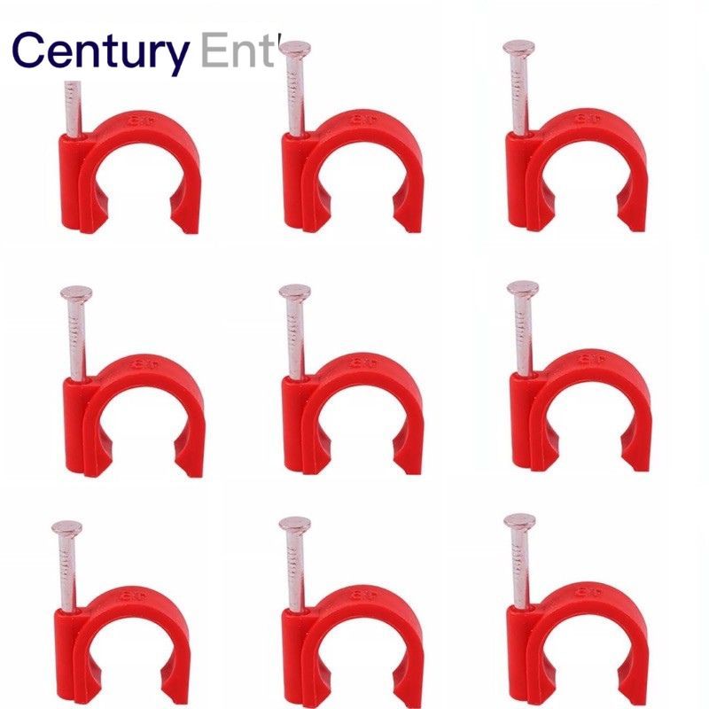10pcs PVC Clamp Clip for PVC pipes | Orange | 1/2 inch 3/4 inch ...