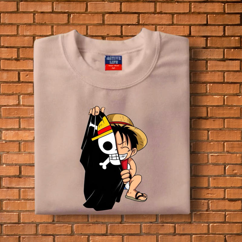 ONE PIECE LUFFY HALF FLAG aesthetic minimalist shirt/ statement shirt/t ...