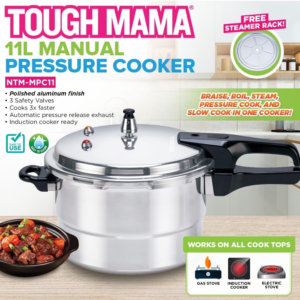 Tough Mama Manual Pressure Cooker Slow Cooker Multifunctional Boil Steam Automatic Shopee Philippines