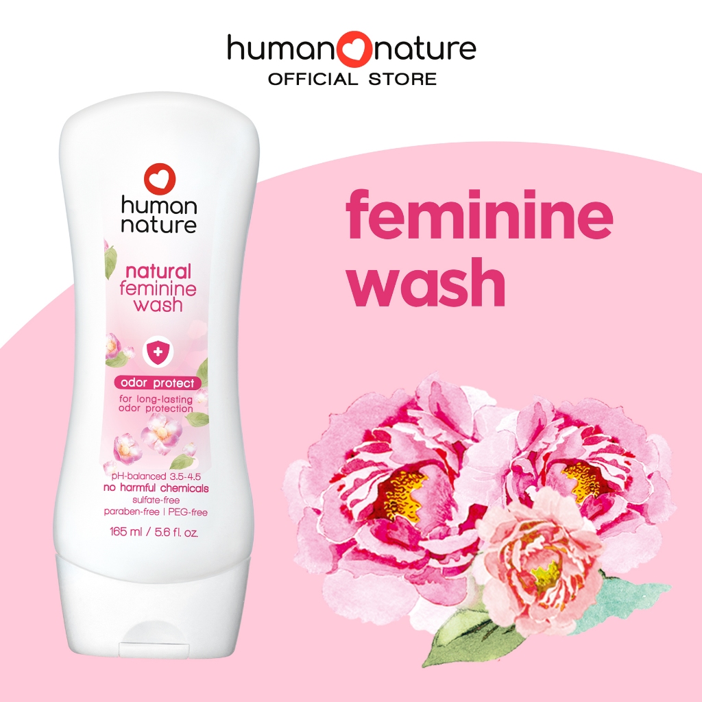Human Nature Natural Feminine Wash Odor Protect 165ml Shopee Philippines