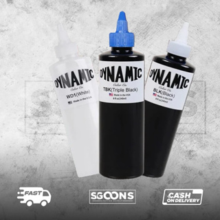 Original Dynamic Black White Triple Black Tattoo Ink 8oz