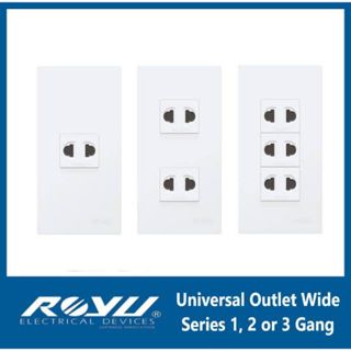 Royu Wide Series Universal Outle 1gang 2gang 3gang Outlet 1way 3way ...