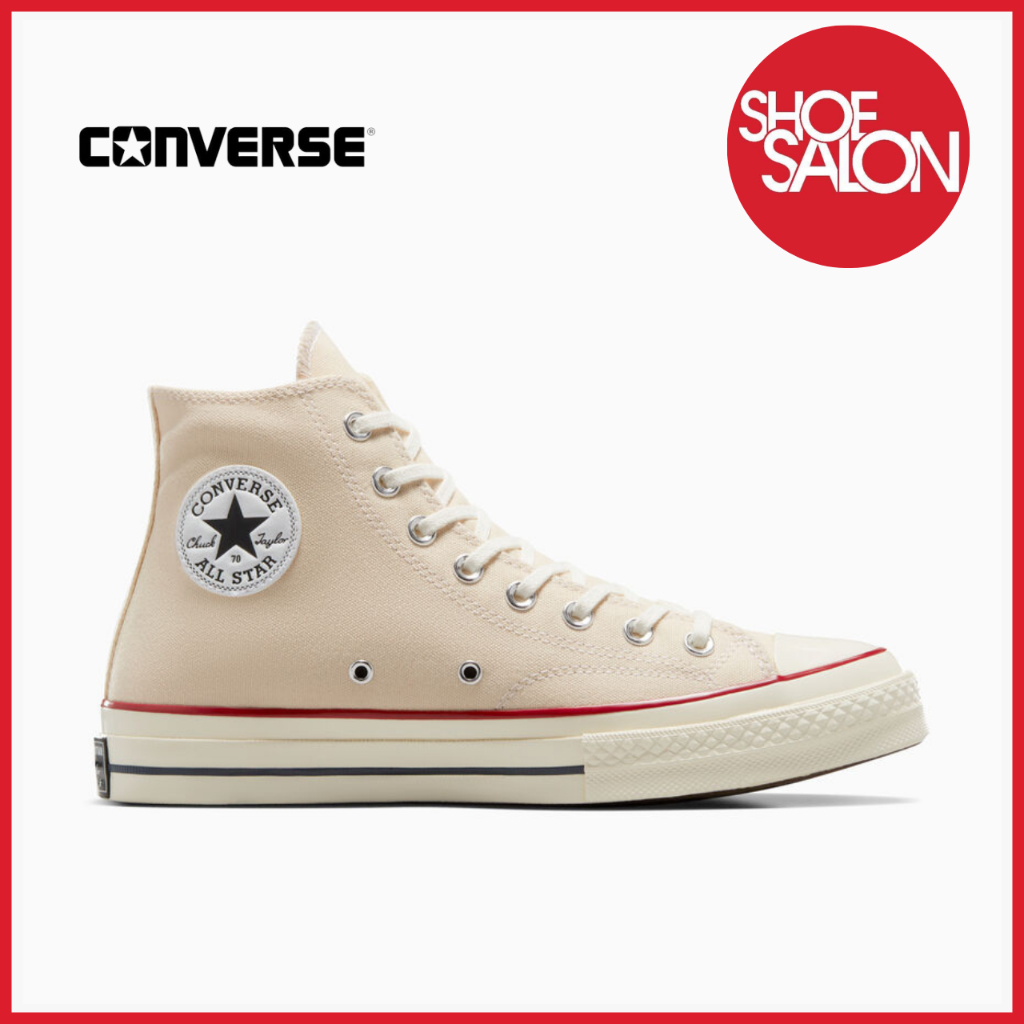 Converse Chuck 70 s Canvas HI Unisex Shoes Parchment Garnet Egret 162053C Shopee Philippines