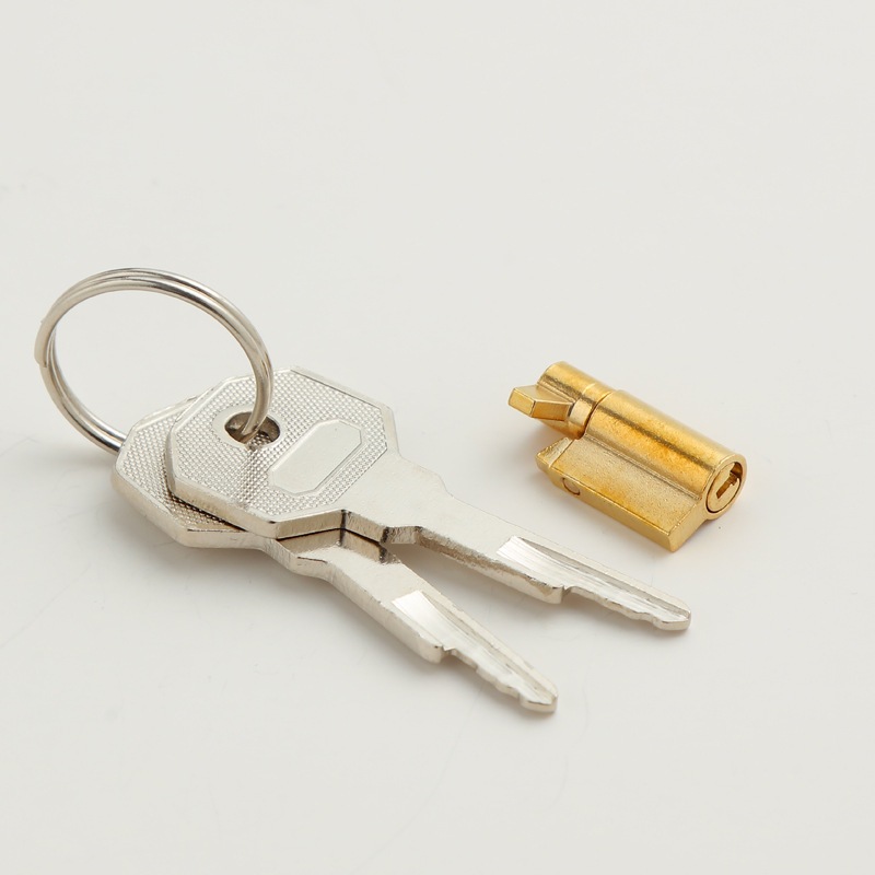 Mini Cylinder Lock with Keys Mailbox Lock Hardware Freezer Locks ...