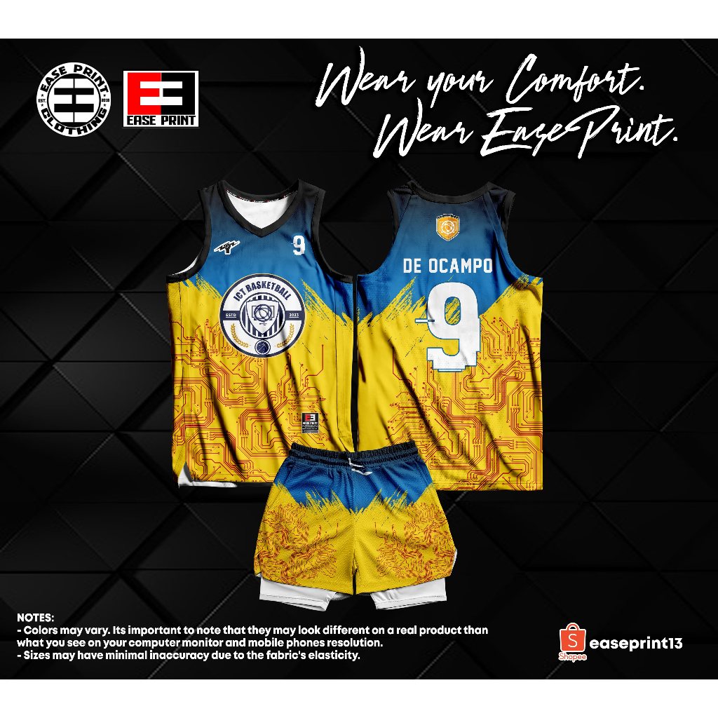 Custom ICT Basketball Jersey | Shopee Philippines