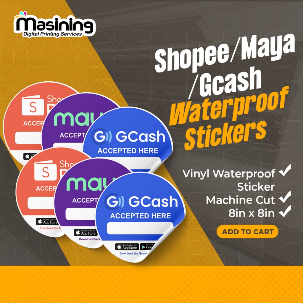 Waterproof Vinyl Sticker 8inches Shopee Philippines