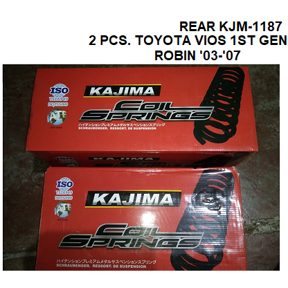 Toyota Vios 2003-2007 1st Gen. REAR Coil Spring 2 PCS (KJM-1187 ...