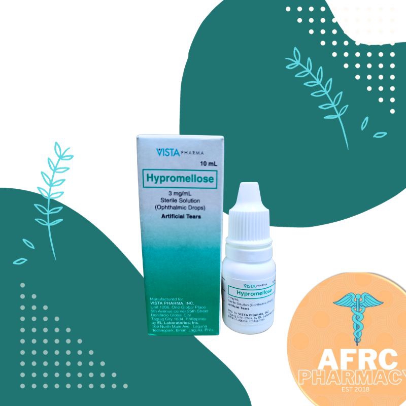 Vista Hypromellose Eye Drops 5mL Alternative Eye Mo Shopee Philippines
