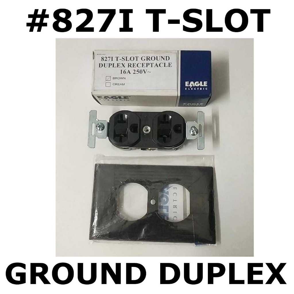ORIGINAL EAGLE CAT NO 827I PARALLEL GROUNDING 2TAP 16A 250V TSLOT