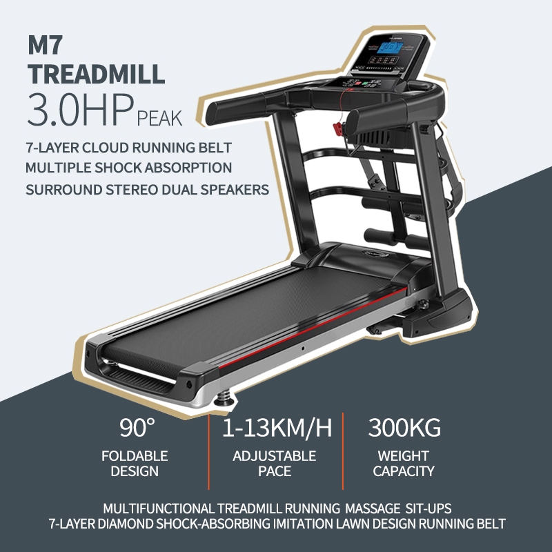Running Machine Treadmill With Massager Belt Multi-function Large