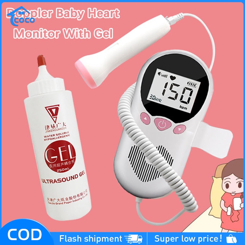 Fetal Doppler Baby Heart Monitor Device Medical LCD Screen Heart Rate ...