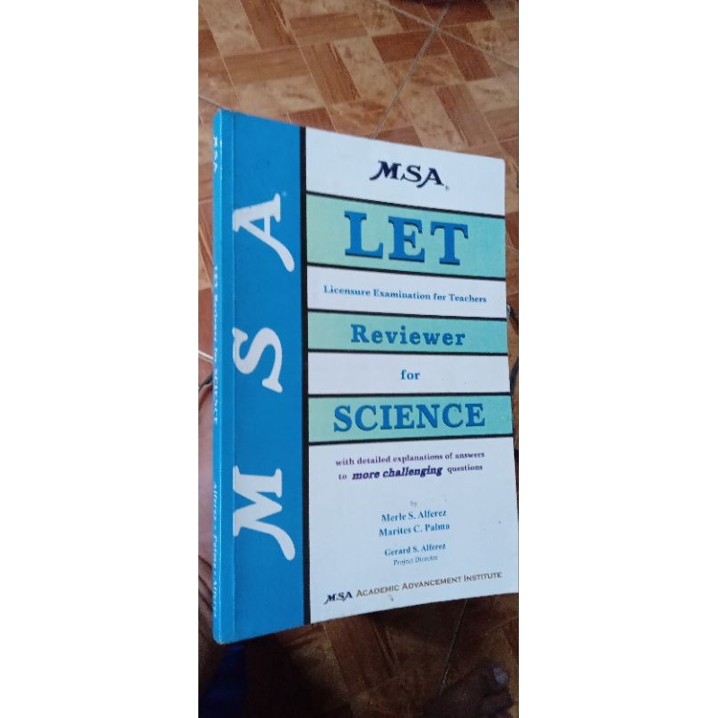 MSA LET REVIEWER FOR SCIENCE | Shopee Philippines