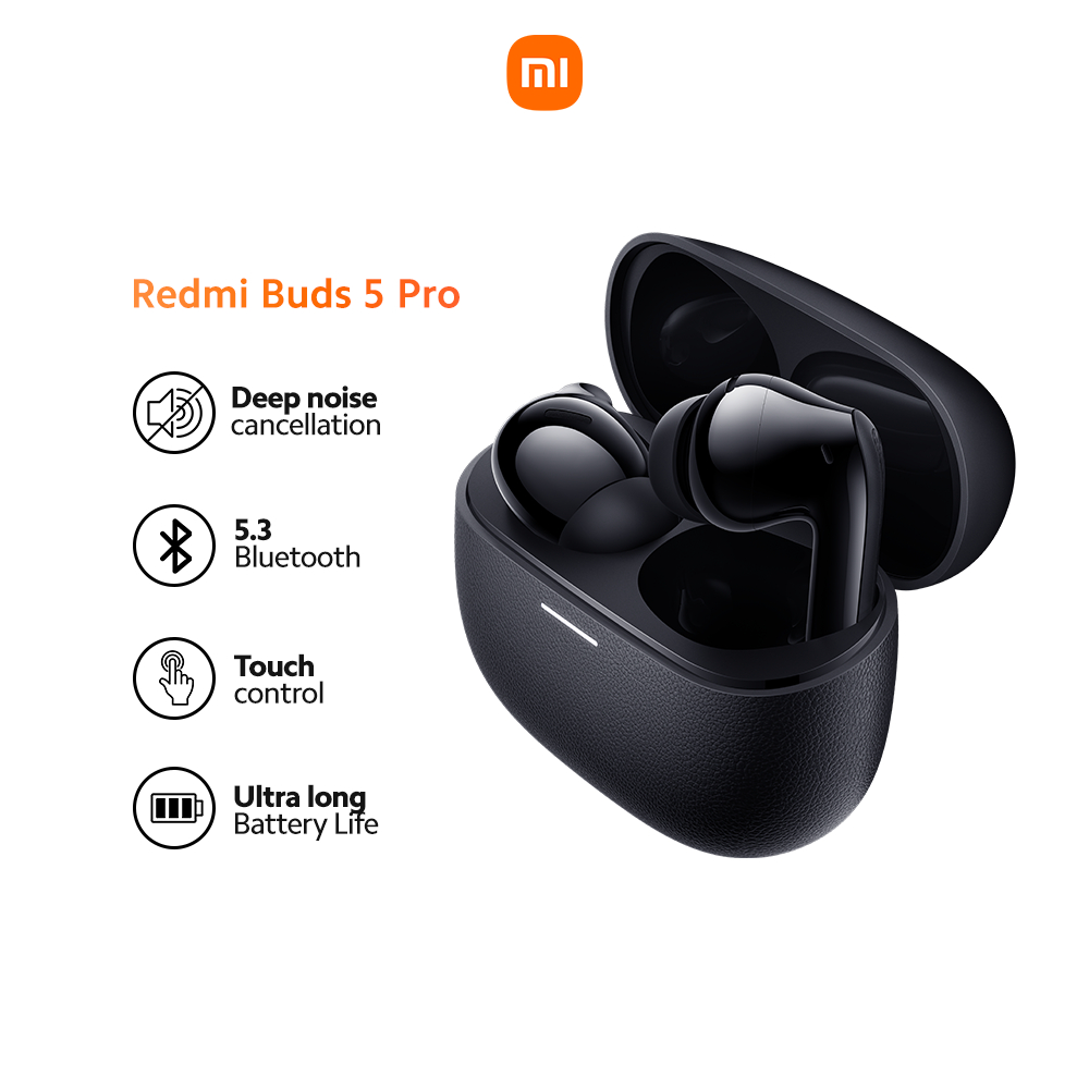 New Xiaomi Redmi Buds 5 Pro Bluetooth Earphone TWS True Wireless Earbuds  52dB Noise Cancelling