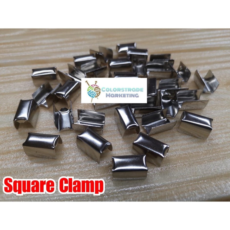 Square Clamp for Lanyard ID Clamp 100Pieces per Pack | Shopee Philippines