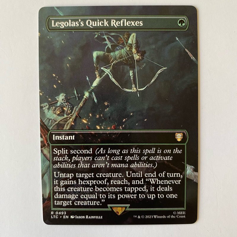 MTG Proxy Playtest Card - Legolas's Quick Reflexes (LTC) | Shopee ...