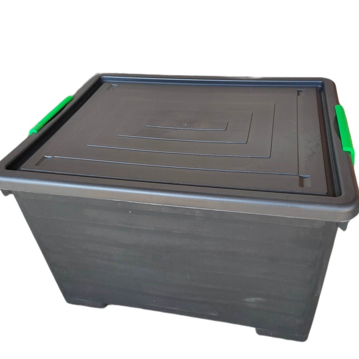 STORAGE BOX 90L HEAVY DUTY Storage Box with wheels. PEARLWAVE #057 ...