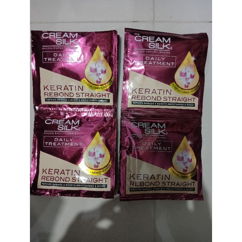 Cream Silk Keratin 12 Sachets X18ml Shopee Philippines 3376