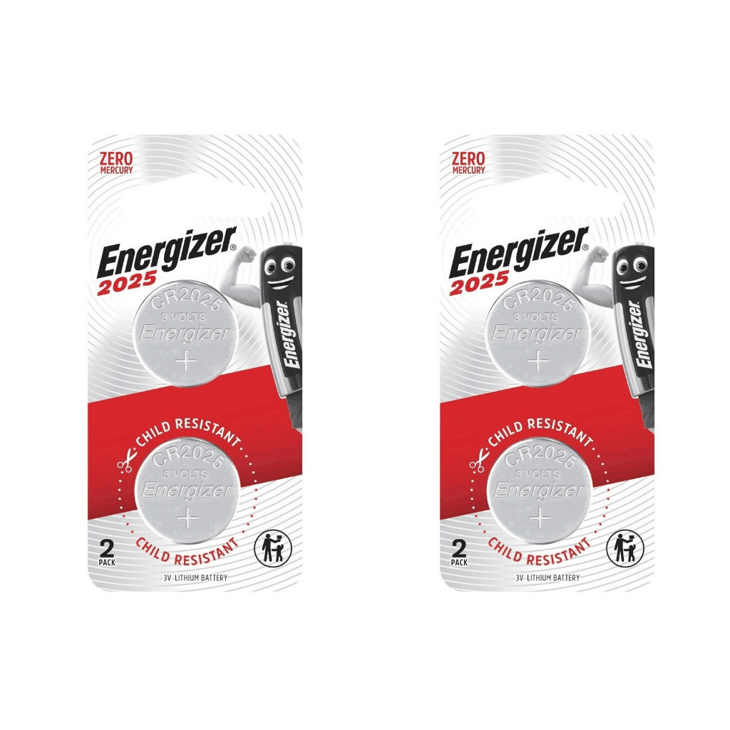 Energizer CR2025 Battery 3V Lithium Coin Cell Button 2025 CR-2025 ...