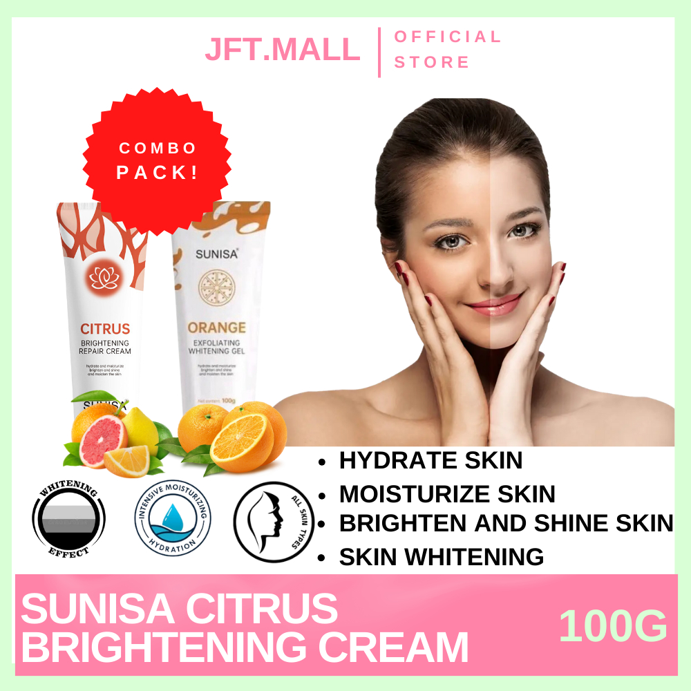 Combo Pack Sunisa Citrus Brightening Cream Plus Sunisa Exfoliating Gel