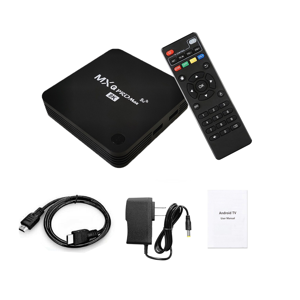 【2024 Upgraded New 】MXQ PRO Smart TV Box 4K HD 8+128GB WiFi  Connection Support External