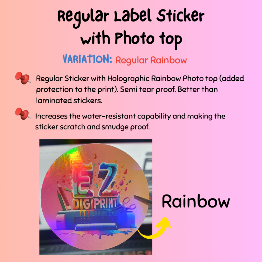 Label Sticker | Product Sticker | Logo Sticker | Waterproof Sticker ...