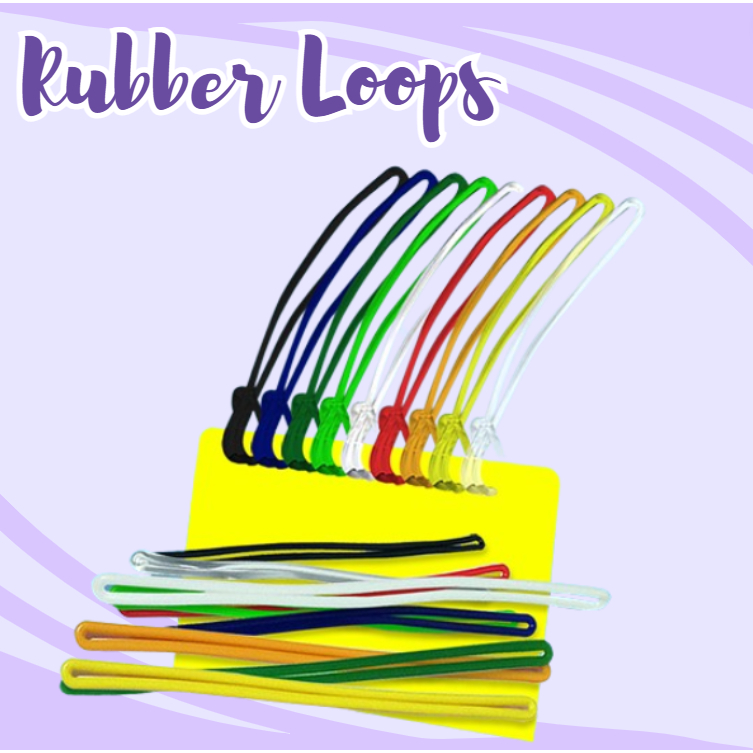 QUAFF Rubber Loops / Bag Tags (100 pcs per pack) | Shopee Philippines