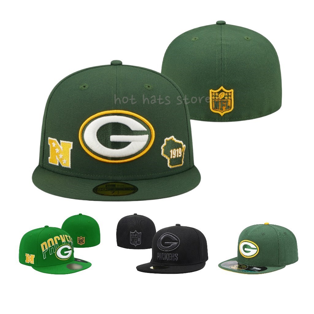 Green Bay Packers High Quality NFL Fashion Brand Closed Baseball Cap ...