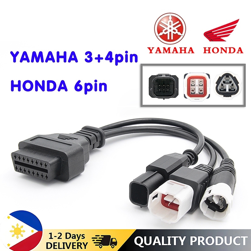 Alchiauto 4 Pin Motorrad Obd2 Adapter Motorcycle Cable 4pin To 16 Pin Obd Moto Connector Compatible With Yamaha Mt07 09 10 Xsr700 900 Mt09 Tracer R1 2016