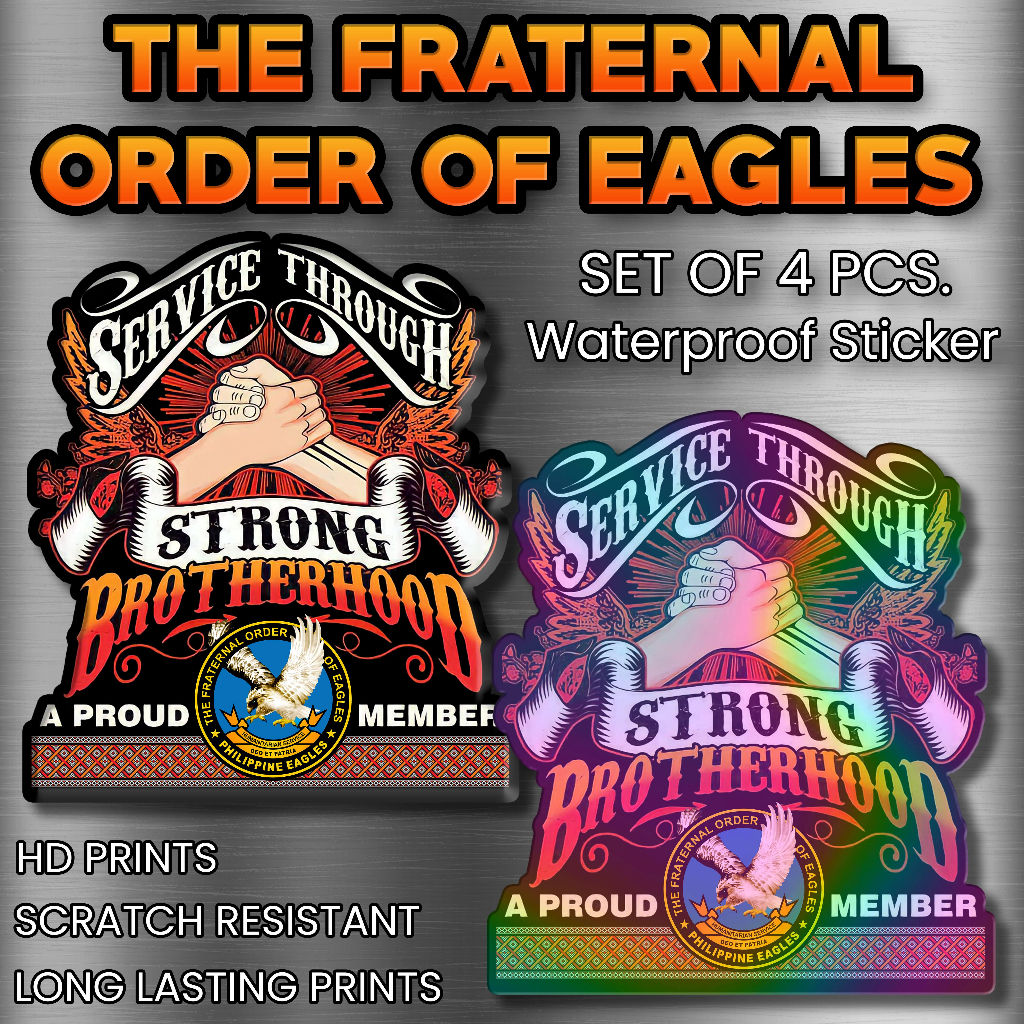 THE FRATERNAL ORDER OF EAGLES STICKERS BROTHERHOOD | Shopee Philippines