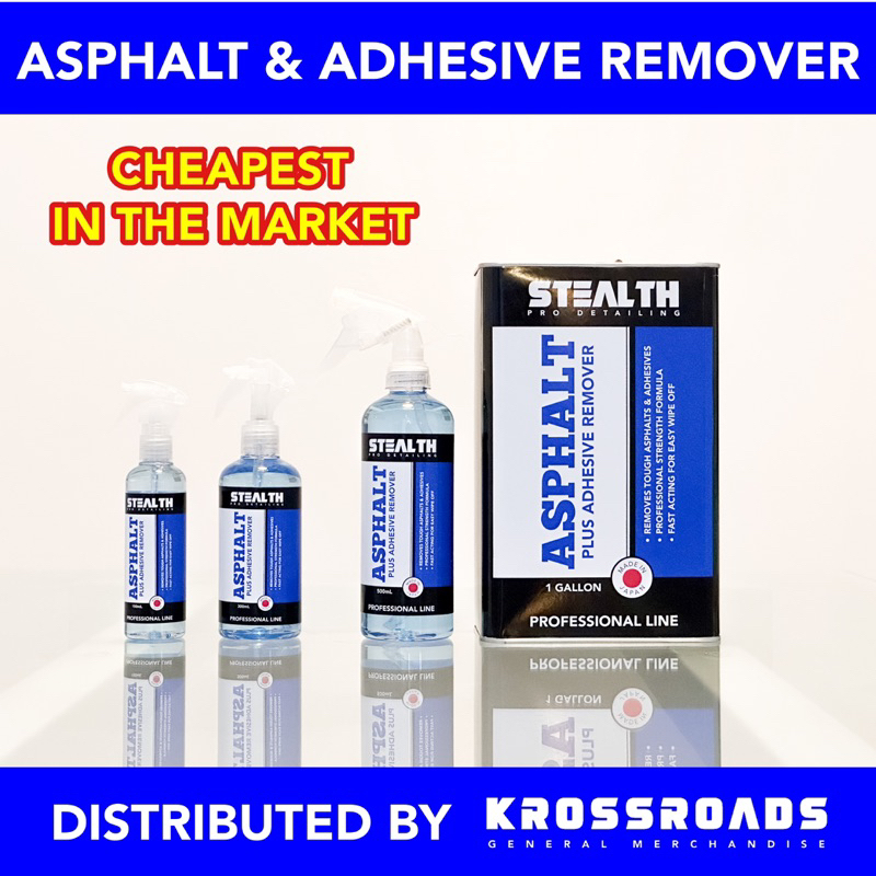 1 Gallon Asphalt & Adhesive Remover by Stealth Pro Detailing Glue