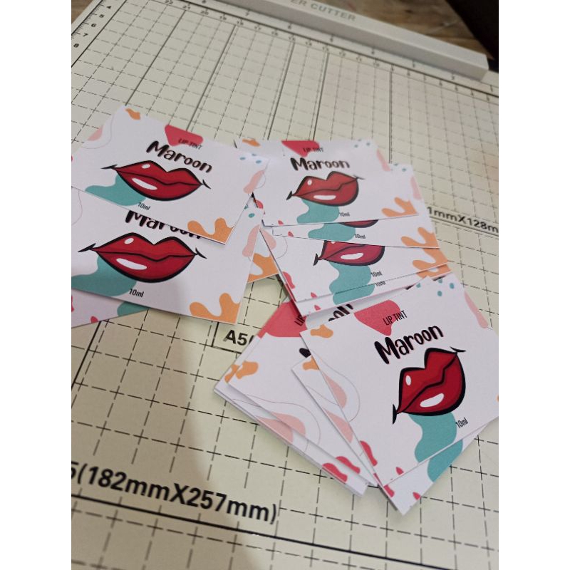 Customized Lip tint Sticker Label 10ml (15pcs) Shopee Philippines