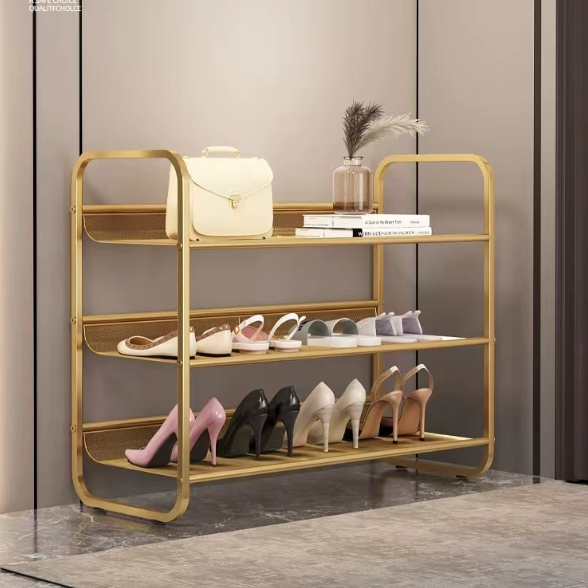 NEW Shoe Rack Simple Multi-Storey Indoor iron-wood shoe cabinet shoe ...