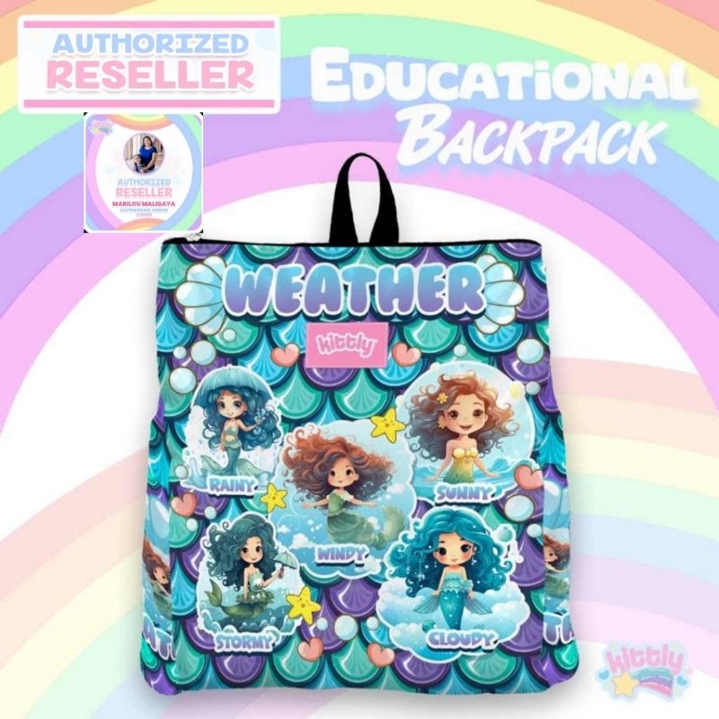 KITTLY Classic Educational Bagpack(MERMAID DESIGNS) | Shopee Philippines