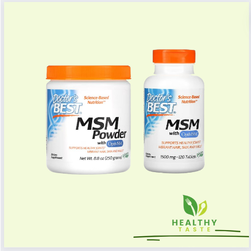 Healthy Taste | Doctor's Best MSM with OptiMSM 1500 mg In Tablet ...
