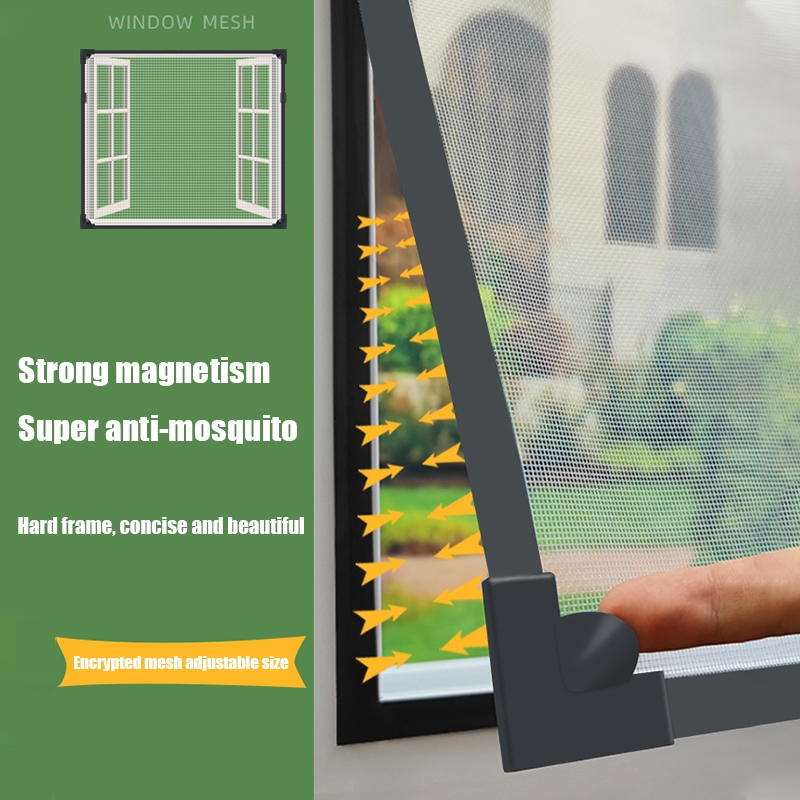 Magnetic Screen Window with Frame Mosquito Screen for Window Anti ...