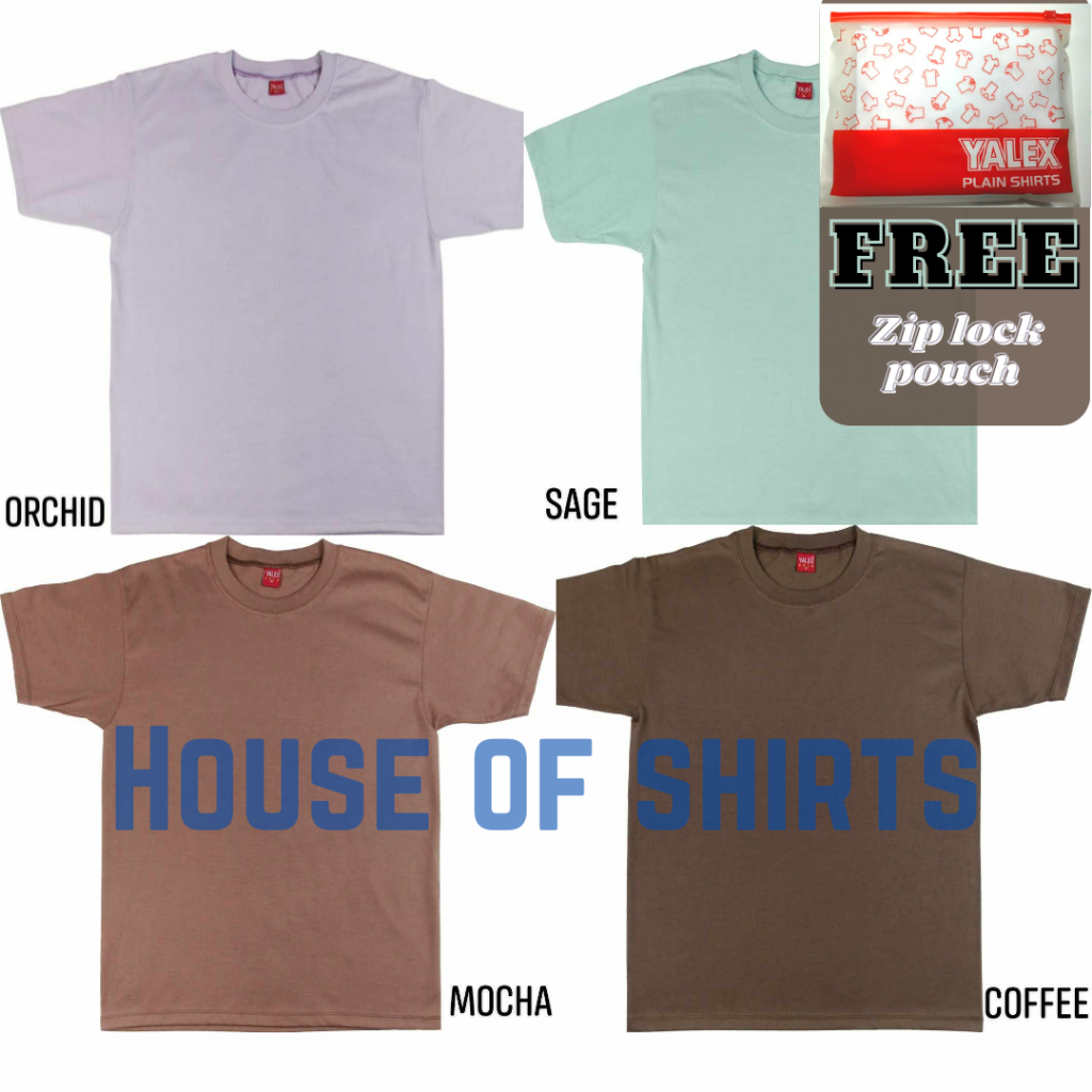 YALEX NEW COLORS Plain Tshirt - Sage Green, Orchid Purple, Mocha Brown ...