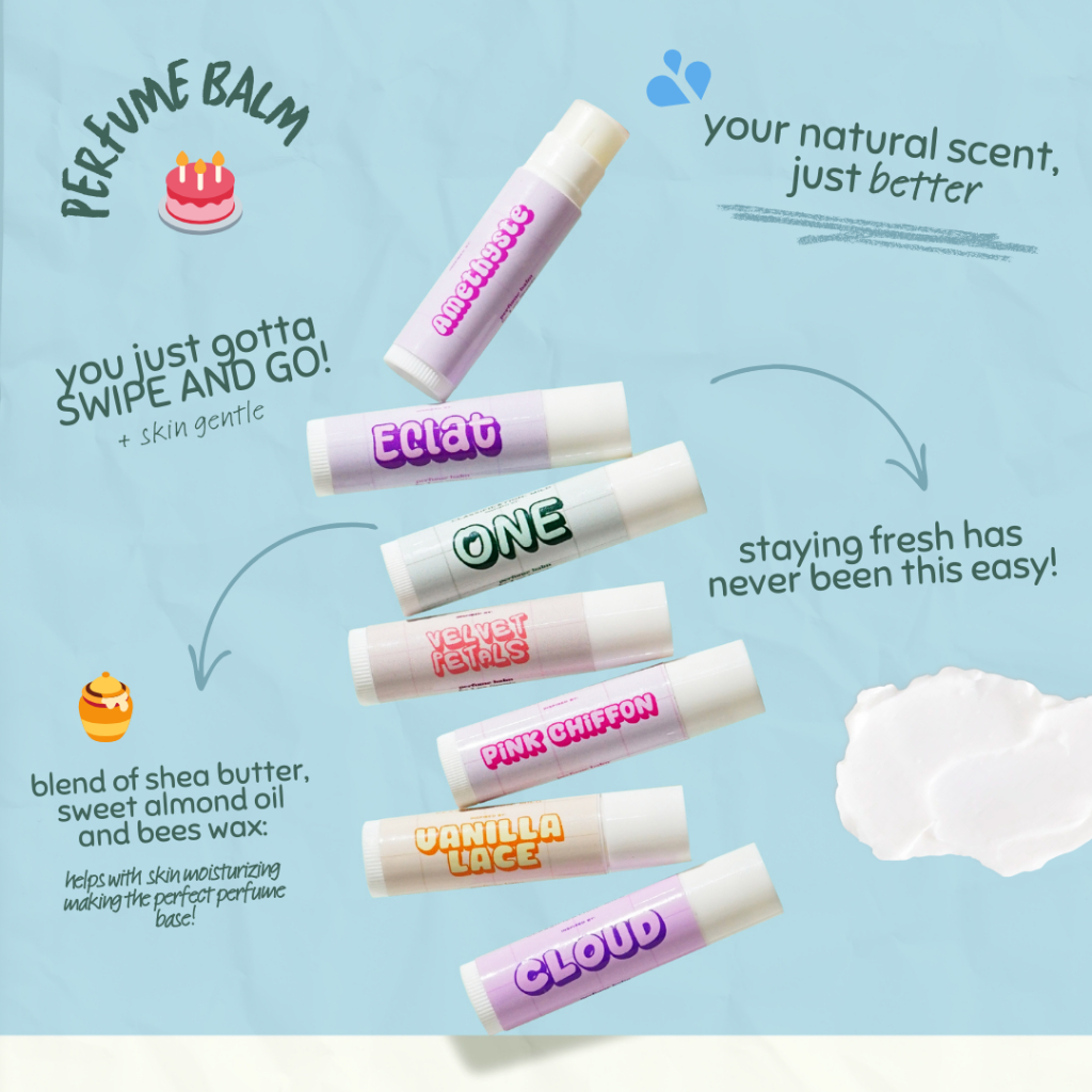 LUXSCENTS MINI Solid Perfume Balm Moisturizing All Natural Pure Oil