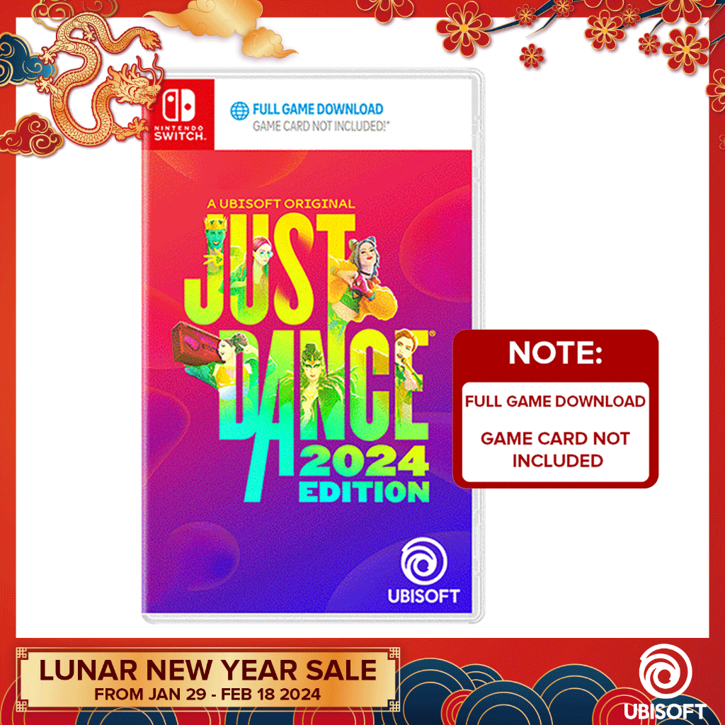  Just Dance 2024 Edition - Standard Edition, Nintendo Switch  (Code in Box & Ubisoft Connect Code) : Video Games