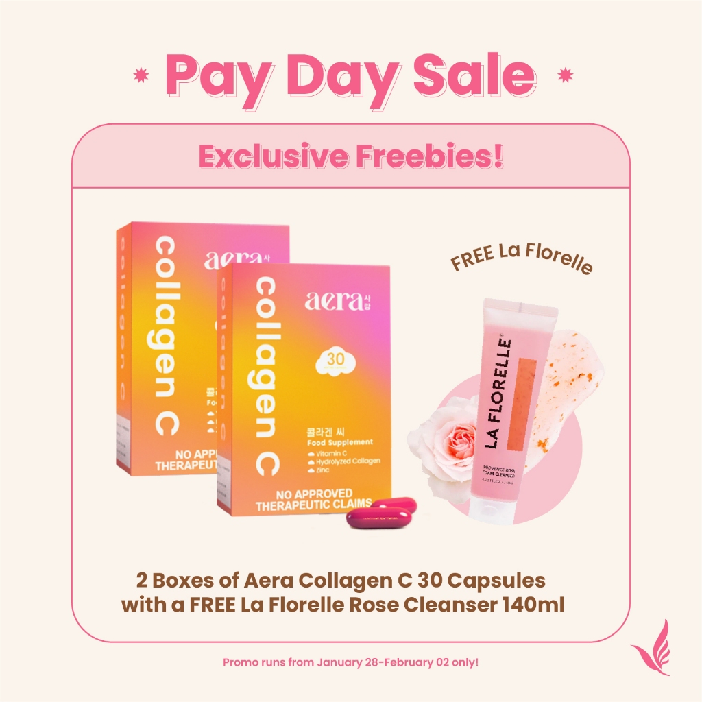 FREE GIFT Buy 2 Aera Collagen C Food Supplement Vitamin C 30 Capsules