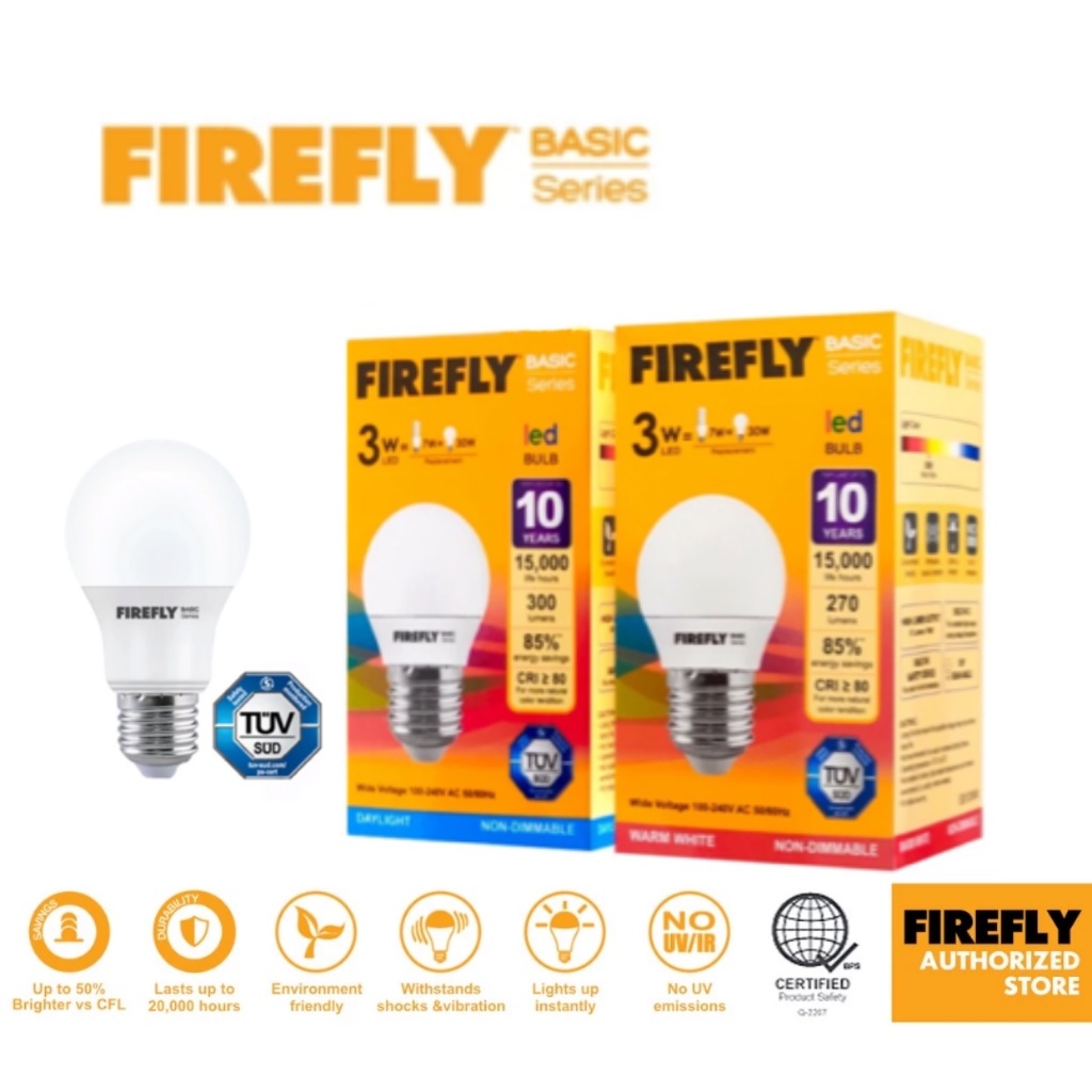 Firefly LED Bulb20w 3w, 5w, 7w, 9w, 11w, 13W, 15W, 18W 20w (Daylight ...