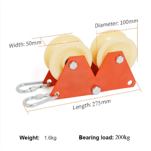 Lifting and fixing rope pulley device wall corner climbing rescue ...