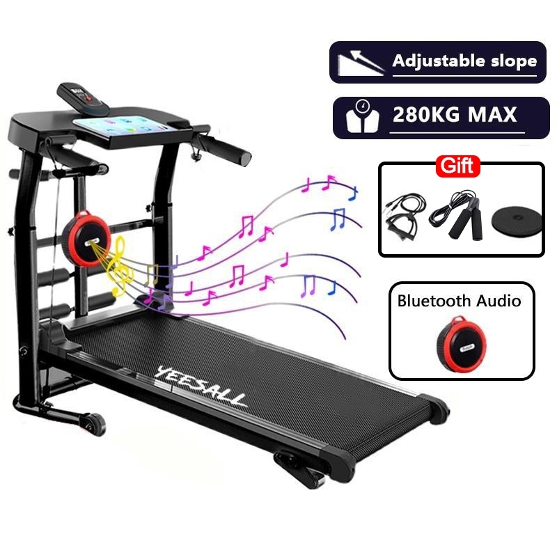 Treadmill Multifunctional Manual Treadmill Foldable Walking Machine Adjustable Slope Shopee Philippines