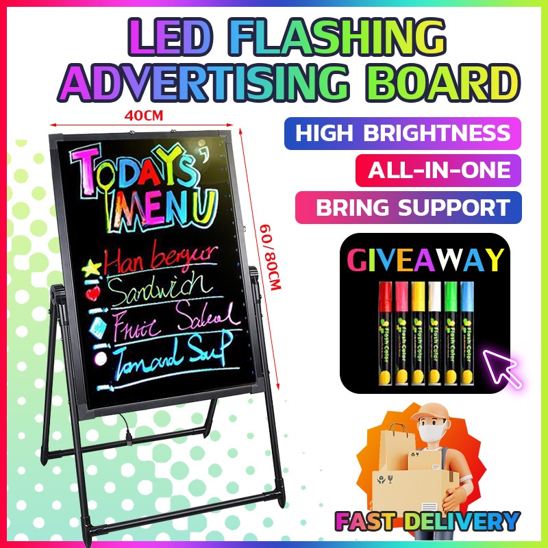Free highlighter LED Electronic Light Fluorescent Board With Stand,Led ...