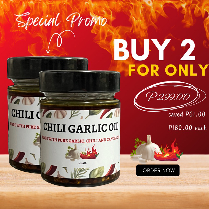 Chili Garlic Oil 200ml Using Canola Oil Shopee Philippines 0824