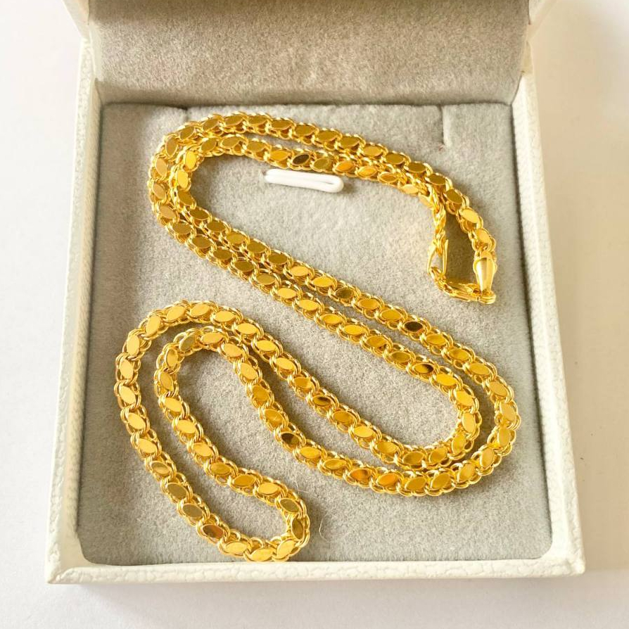 Pawnable 18K Saudi Gold Damascus Necklace | Shopee Philippines