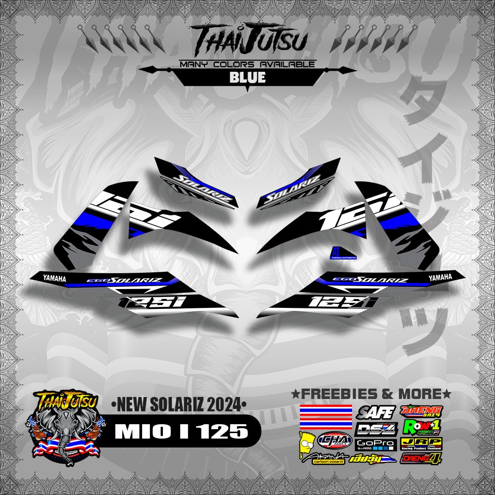MIO I 125 MALAYSIAN DECALS ( NEW SOLARIZ 2024 )【ThaijutsuStickers ...