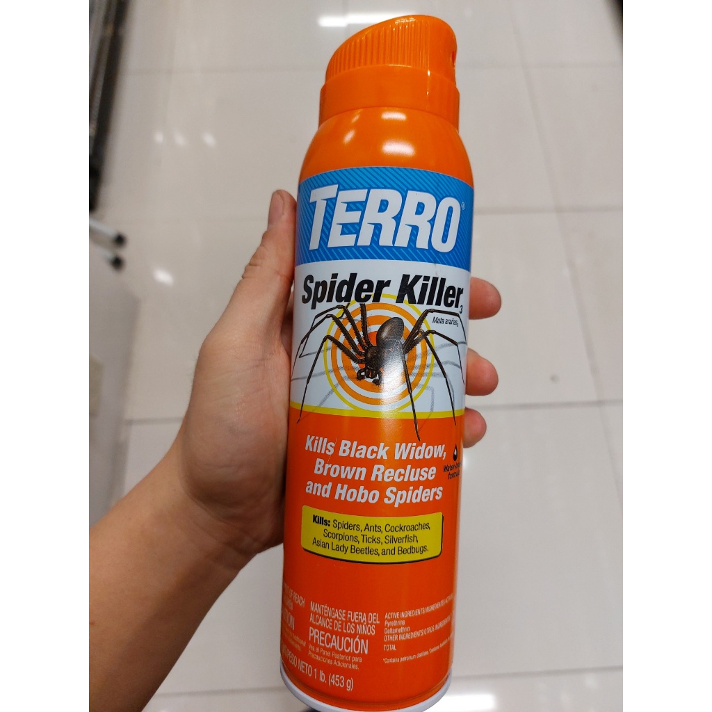 Terro Spider Killer Spray 453grams Also Kills Spiders Ants Cockroaches Scorpions Ticks Bedbugs 5654