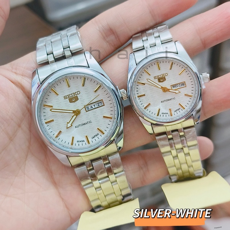 Seiko 5 Couple watch Automatic Hand Movement Japan Movement Water Resistant