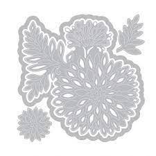 Sizzix 661942 Set Fustelle Thinlits Fiori | Acciaio Al Carbonio | 23x12.4 Cm | Craft E Scrapbooking
